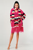 Athina Fuzzy Striped Sweater