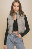 High Neck Puffer Vest