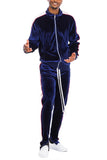 MENS VELOUR TRACK JACKET AND TRACK PANT SET