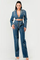 Cool Chick Denim Pant Set