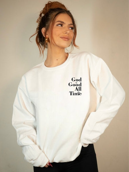 God Is Good Bella Canvas Premium Plus Size Sweatshirt