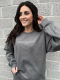 God Is Good Embroidered Plus Size Sweatshirt