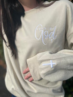 Child of God Embroidered Plus Size Sweatshirt