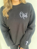 Child of God Embroidered Plus Size Sweatshirt