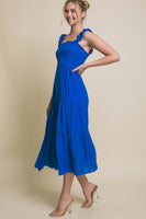 Smocked Bodice Maxi Dress