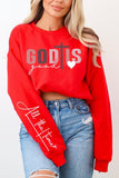 God Is Good Christian Graphic Fleece Sweatshirts