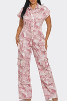 Pink Whisper Tie-Dye Jumpsuit