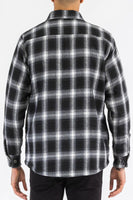 Mens Quilted Padded Flannel