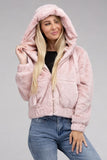 Fluffy Zip-Up Teddy Hoodie