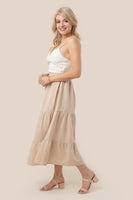 Women Tiered maxi skirt