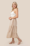 Women Tiered maxi skirt