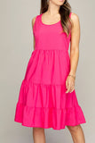 sleeveless tiered dress