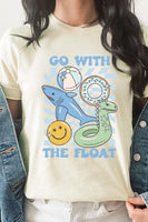 Blue Go With The Float Pool Toys Graphic Tee