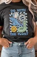 Blue Go With The Float Pool Toys Graphic Tee