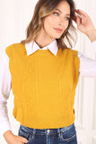 Ruffle sweater vest