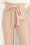 Seeking Sultry High-Waisted Tie Front Flared Pants