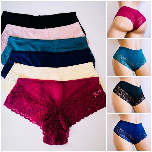 3 Lace Thong Panty Set