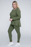 Plus Brushed DTY Microfiber Loungewear Set