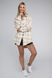 Beige Plaid Shacket