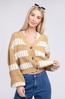 Striped Colorblock Cardigan