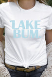 Lake Bum Heart Water Summer PLUS SIZE Graphic Tee