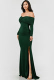 Off Shoulder Sweetheart Neckline Ruched Gown