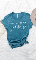 Plus Size Love Like Jesus Graphic Tee