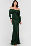 Off Shoulder Sweetheart Neckline Ruched Gown