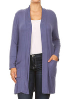 Plus size Knee length duster cardigan