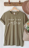 Plus Size Love Like Jesus Graphic Tee