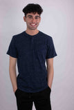 Short Sleeves Henley T-shirt