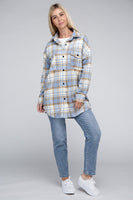 Women Plaid Shacket