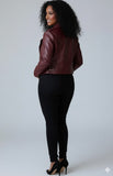 WOMEN LEATHER BIKER JACKET