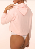 French Terry Cropped Hoodie