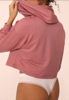 French Terry Cropped Hoodie