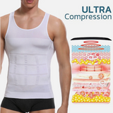 Mens Slimming Body Shaper Belly Chest Compression Vest Girdle T-Shirt Tank Top