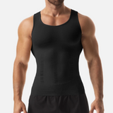 Mens Slimming Body Shaper Belly Chest Compression Vest Girdle T-Shirt Tank Top