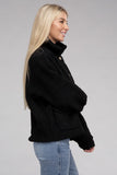 Cozy Sherpa Button-Front Jacket