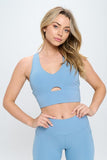 Two Piece Activewear Set with Cut-Out Detail