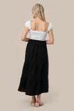 Women Tiered maxi skirt