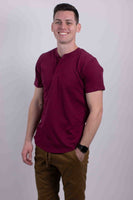 Short Sleeves Henley T-shirt