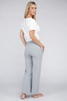 Lounge Wide Pants with Drawstrings