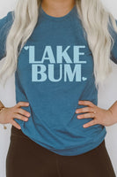 Lake Bum Heart Water Summer Vacation Graphic Tee