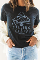 The Mountains Calling And I Must Go Graphic Tee