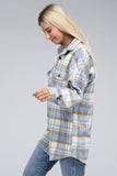 Women Plaid Shacket