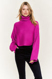 Plus Size Mock neck wide sleeves top