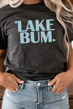 Lake Bum Heart Water Summer Vacation Graphic Tee