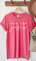 Plus Size Love Like Jesus Graphic Tee