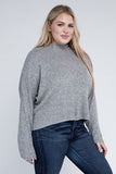 Plus Size Drop Shoulder Long Sleeve Top